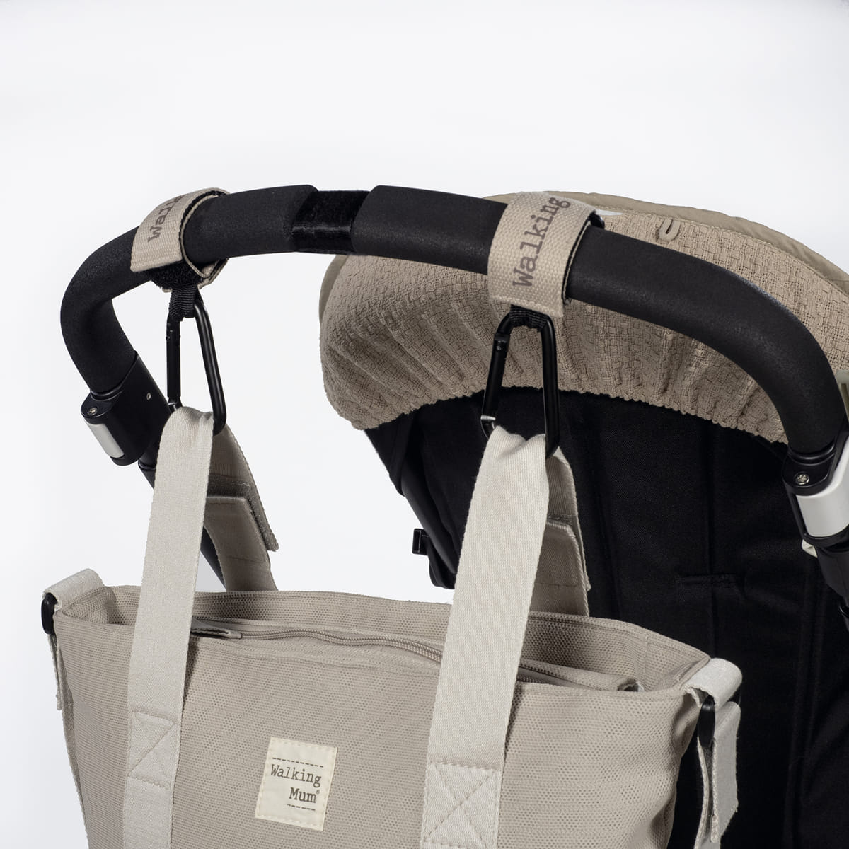 WALKING MUM SET DE 2 GANCHOS ECO MUM APRICOT