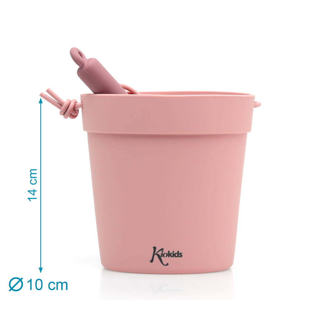 KIOKIDS SET JUEGO DE PLAYA DE SILICONA ROSA