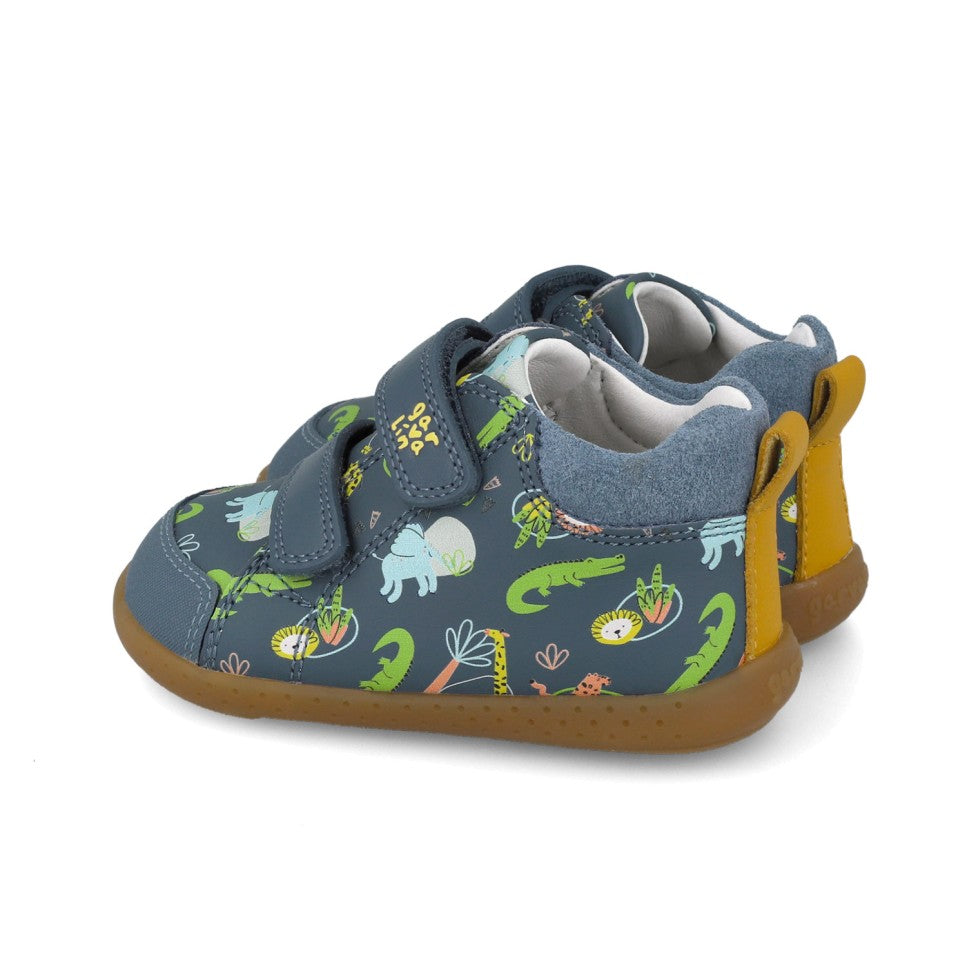 GARVALÍN SOFT BOTÍN PETROL PRINT ANIMALES