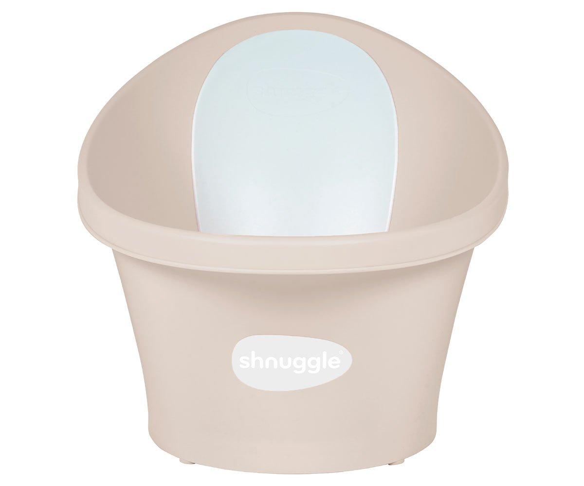 SHNUGGLE BAÑERA TODDLER TAUPE CON RESPALDO BLANCO