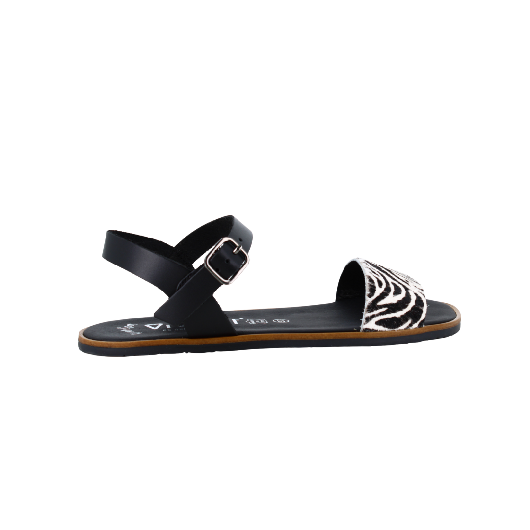 SANDALIA VIVANT ARCILLA CEBRA/VAQ NEGRO