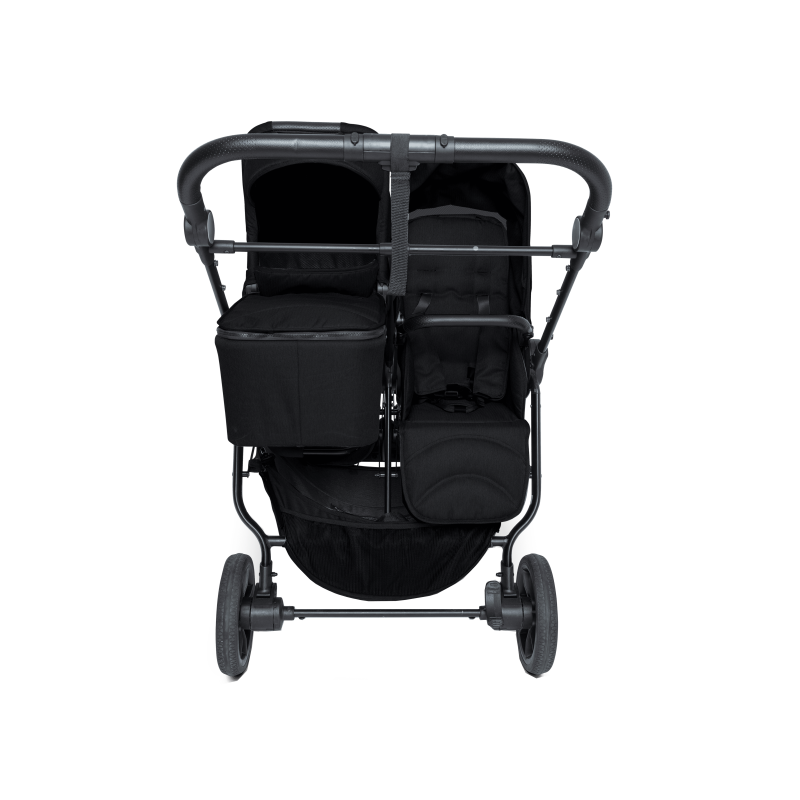 BABY MONSTERS EASY TWIN 4 HAMACA REVERSIBLE NEGRA CON CAPOTA NEGRA