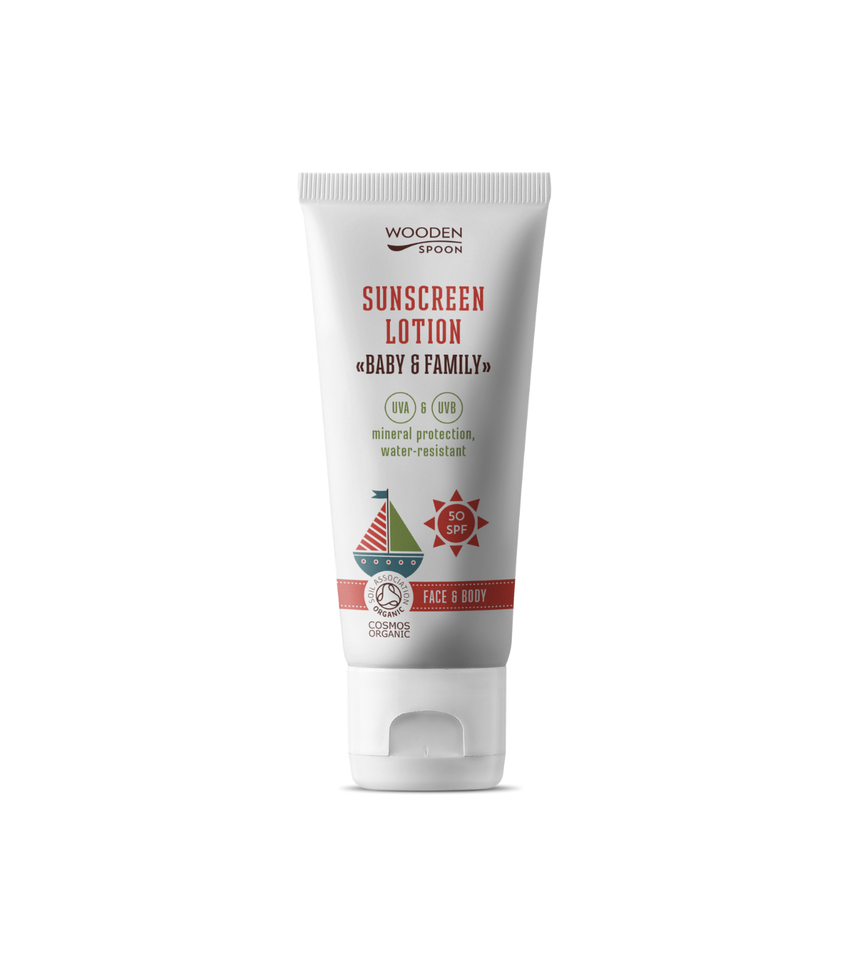 WOODEN SPOON LOCIÓN SOLAR CARA/CUERPO FPS50 BEBÉ/ADULTOS 100 ml