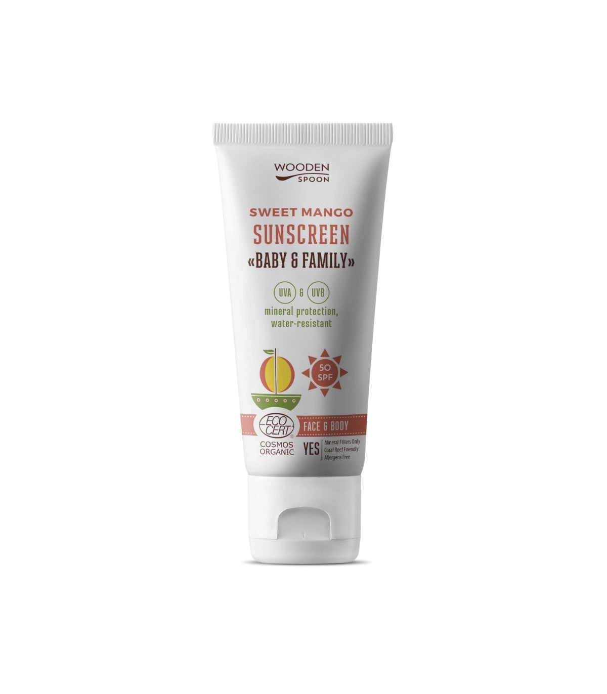 WOODEN SPOON LOCIÓN SOLAR FPS50 MANGO BEBÉ/ADULTOS 150 ml