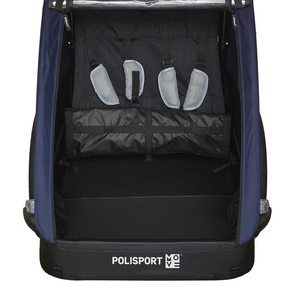 POLISPORT REMOLQUE INFANTIL COMPLETO (TRÁILER) GREY / BLUE