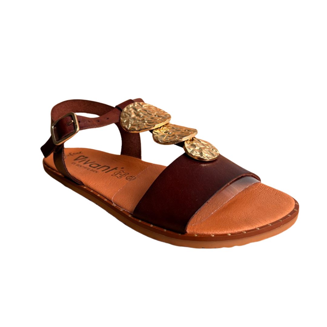 SANDALIA VIVANT BALI VAQUETA BONE