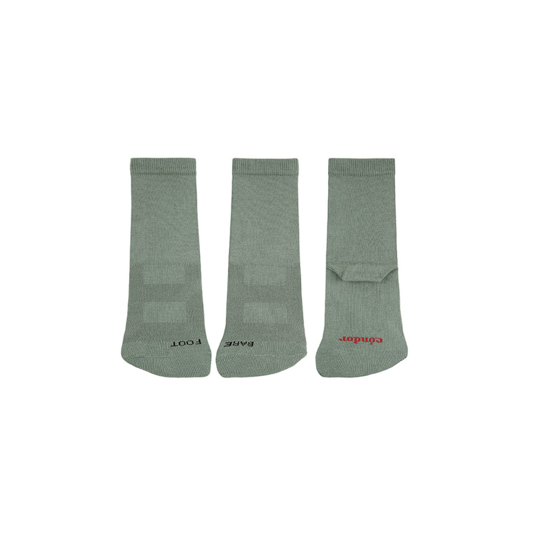 CÓNDOR CALCETINES BAREFOOT RIZO EN PUNTERA VERDE LIQUEN