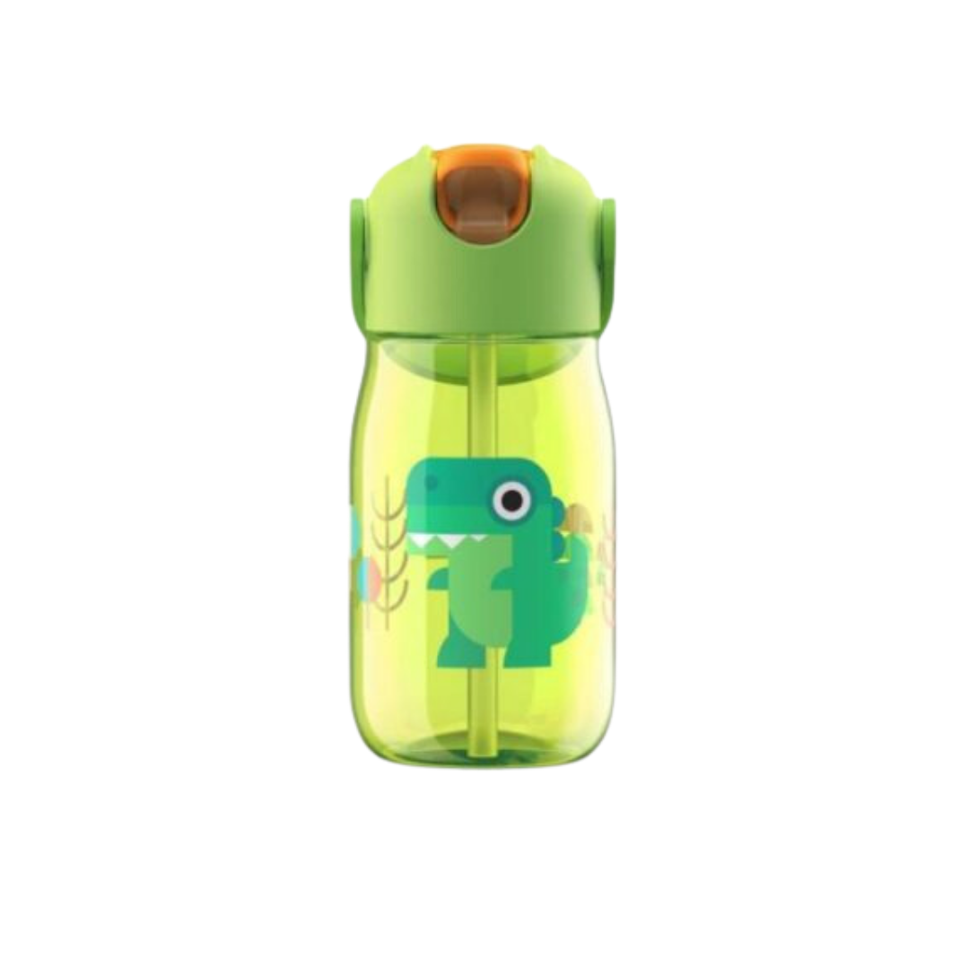 ZOKU BOTELLA PARA PEQUES C/PAJITA VERDE COCODRILO 400ML