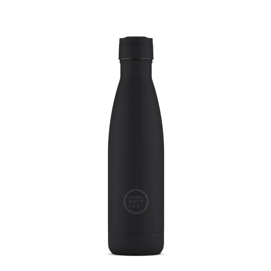 COOL BOTTLES BOTELLA DE ACERO INOXIDABLE 500 ML (2023) MONO BLACK