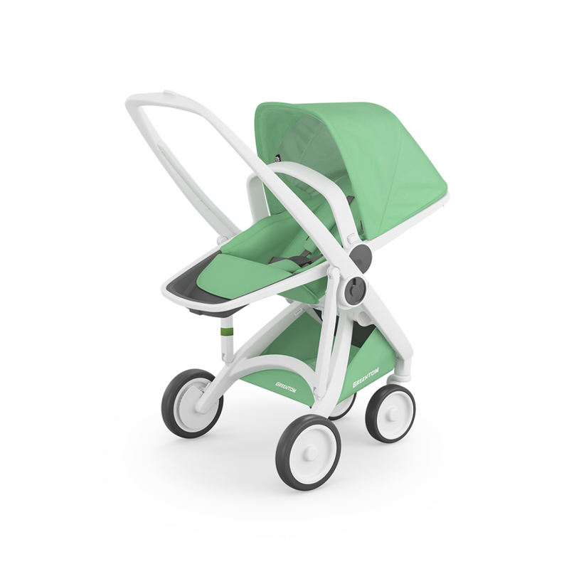 GREENTOM SILLA DE PASEO REVERSIBLE BLANCO Y MENTA