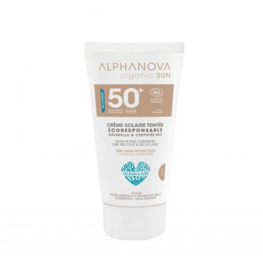 ALPHANOVA PROTECTOR SOLAR HIPOALERGÉNICO SPF 50 COLOR NUDE