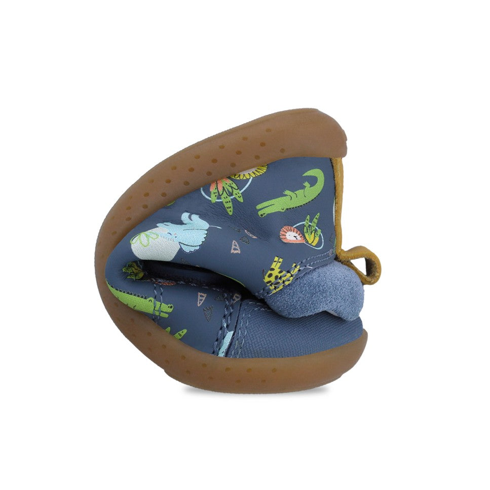 GARVALÍN SOFT BOTÍN PETROL PRINT ANIMALES