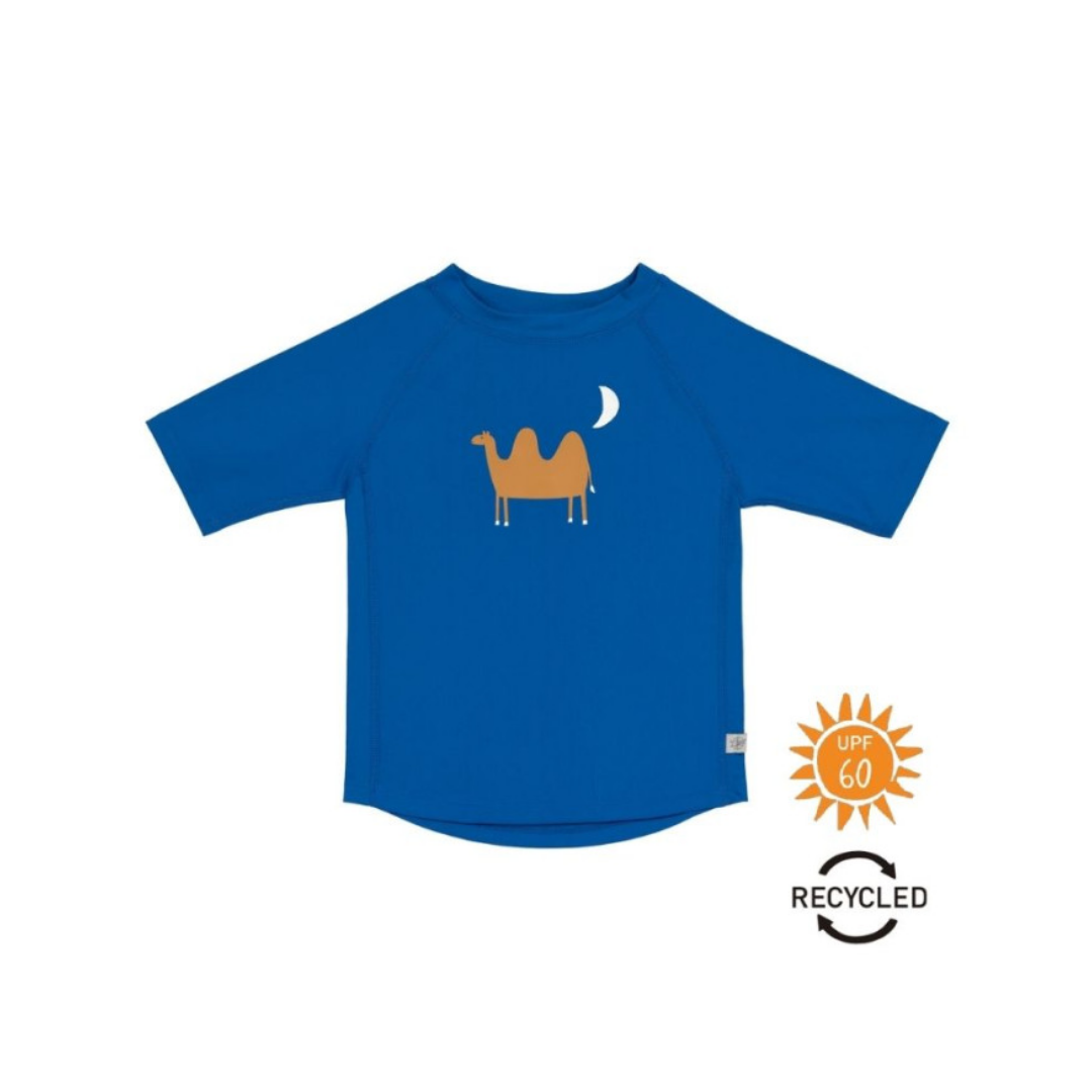 LÄSSIG CAMISETA MANGA CORTA DE BAÑO CAMEL BLUE