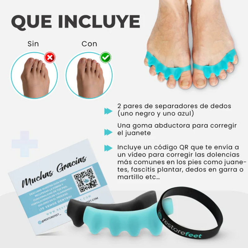 RESTORE FEET SEPARADOR DE DEDOS Y CORRECTOR DE JUANETES