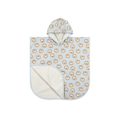 LÄSSIG PONCHO DE BAÑO LION POWDER BLUE