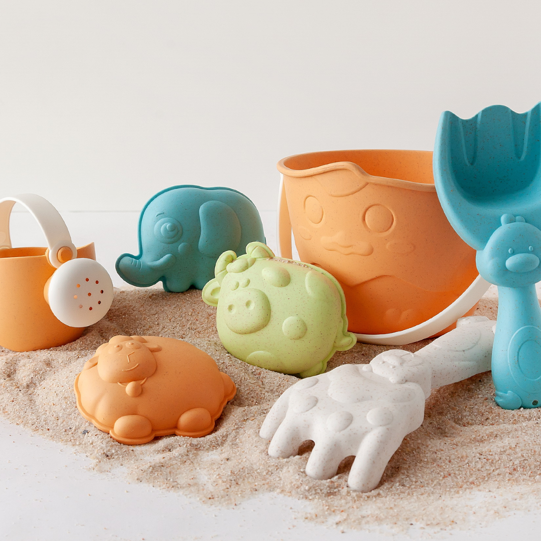 KIOKIDS SET CUBO DE PLAYA ANIMALES