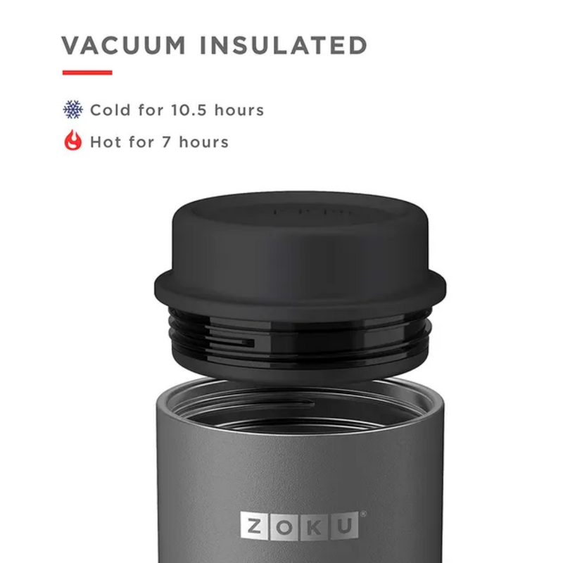 ZOKU TERMO PARA SÓLIDOS 465 ML SILVER