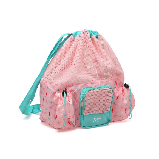 KIOKIDS BOLSA DE PLAYA 30X18X40 CM 10 LITROS ROSA