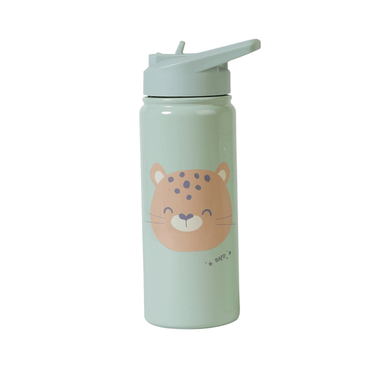 SARO BOTELLA TÉRMICA CON PAJITA MENTA 500ML