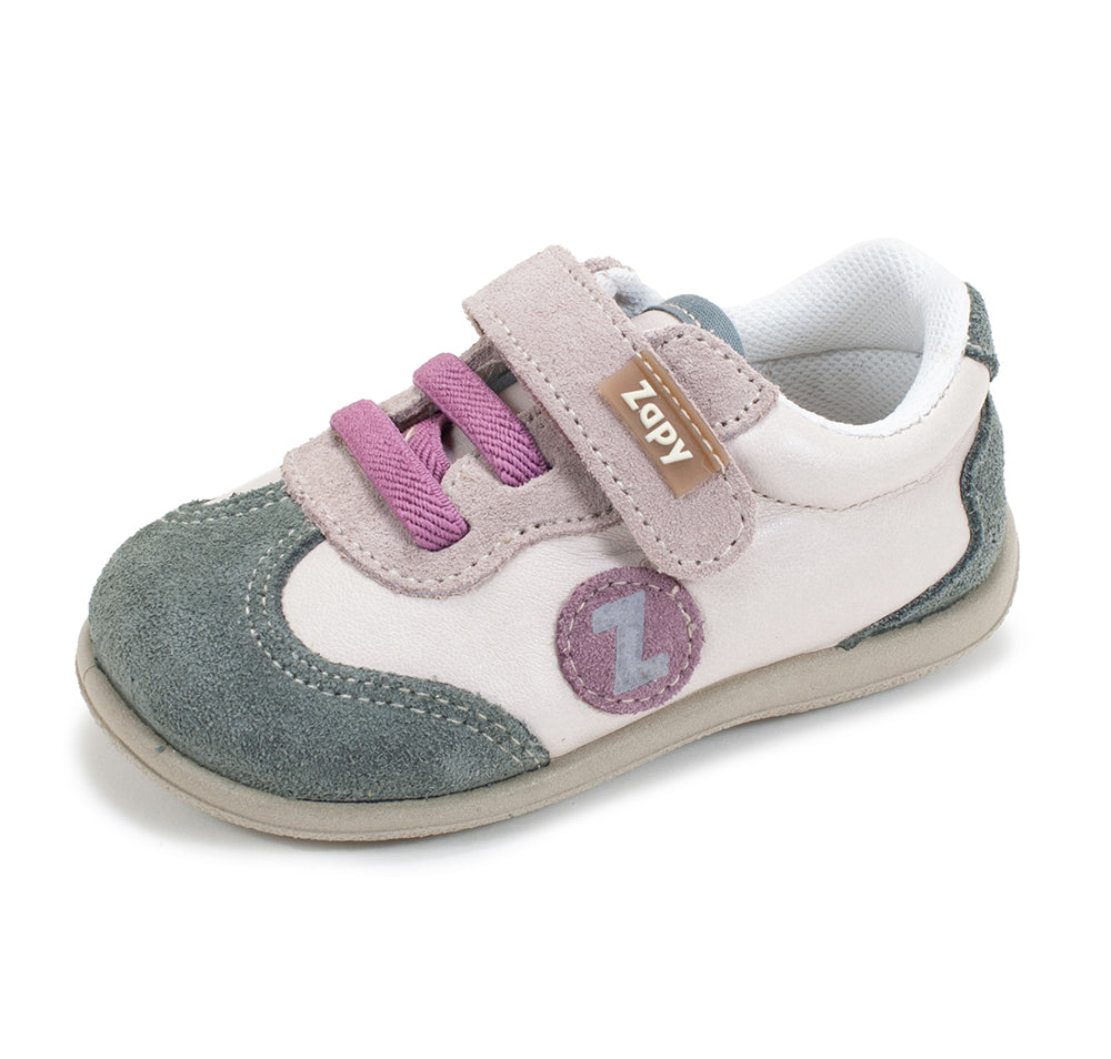 ZAPY AF200302 JOOGUIN VELCRO ELÁSTICO BEIG-AQUA