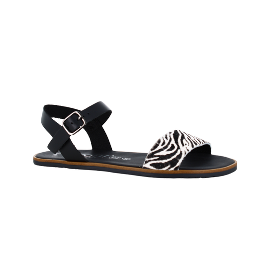 SANDALIA VIVANT ARCILLA CEBRA/VAQ NEGRO