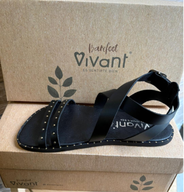 SANDALIA VIVANT CAIRO VAQUETA NEGRO