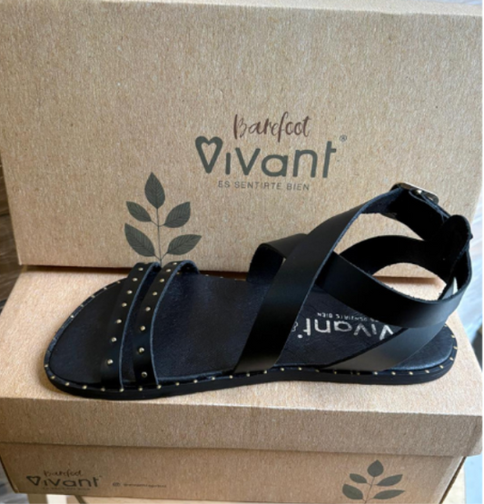 SANDALIA VIVANT CAIRO VAQUETA NEGRO