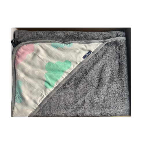 TEXPOL CAPA DE BAÑO BAMBOO LINE  85 x 85 cm gris/rosa