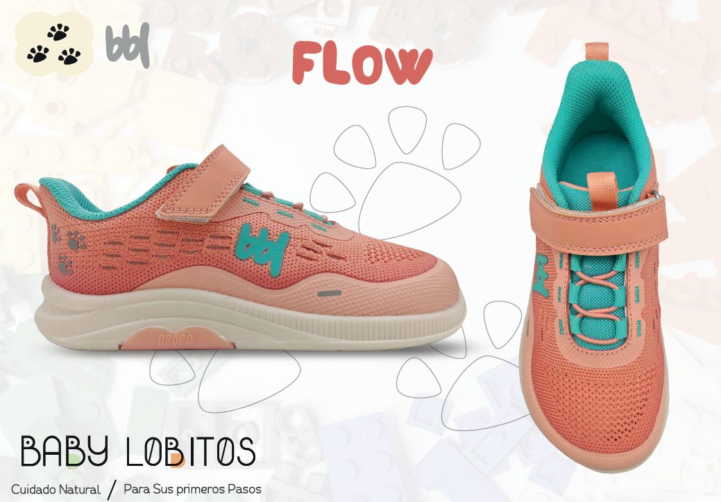 BABY LOBITOS BBL SPORT FLOW (NARANJA Y VERDE)