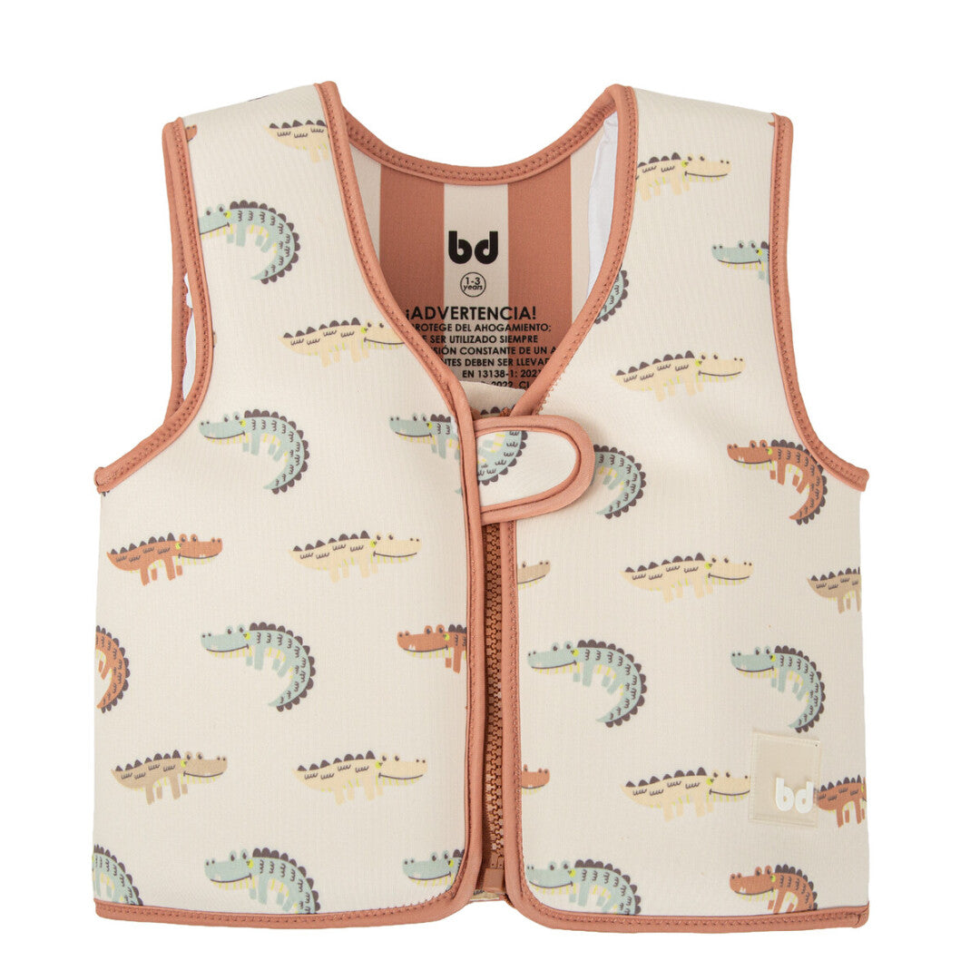 BIMBIDREAMS CHALECO FLOTADOR CAIMÁN (1 A 3 AÑOS)