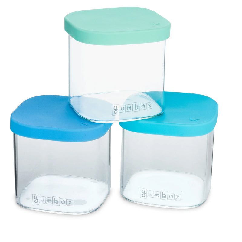 YUMBOX CHOP CHOP 3 RECIPIENTES DE ALMACENAMIENTO DE VIDRIO