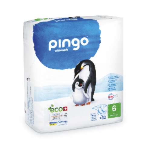 PINGO PAÑALES ECOLÓGICOS TALLA 6 XL (PAQUETE DE 32)