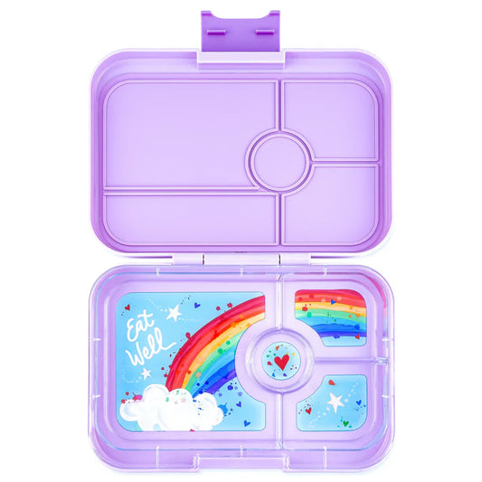 YUMBOX TAPAS XL 4 COMPARTIMENTOS SEVILLE PURPLE / RAINBOW TRAY