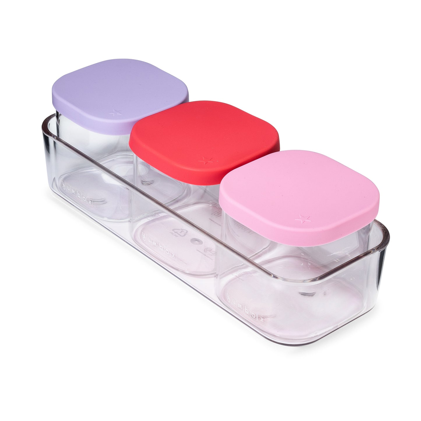 YUMBOX CHOP CHOP 3 RECIPIENTES DE ALMACENAMIENTO DE VIDRIO