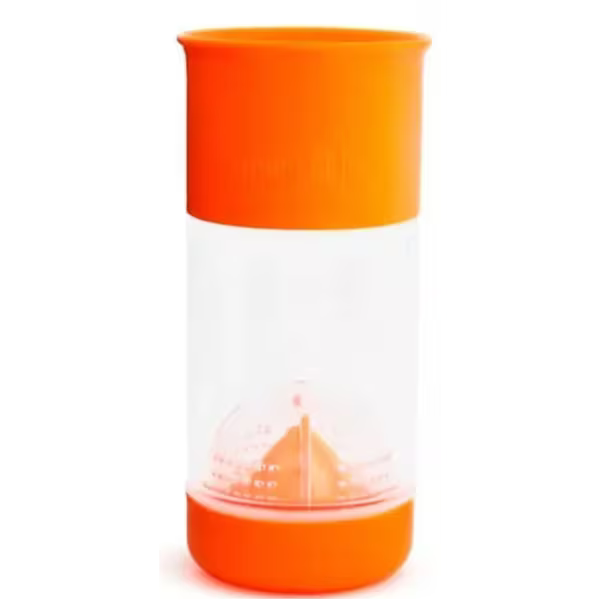 MUNCHKIN VASO INFUSOR DE FRUTA MIRACLE 360º 400 ML NARANJA