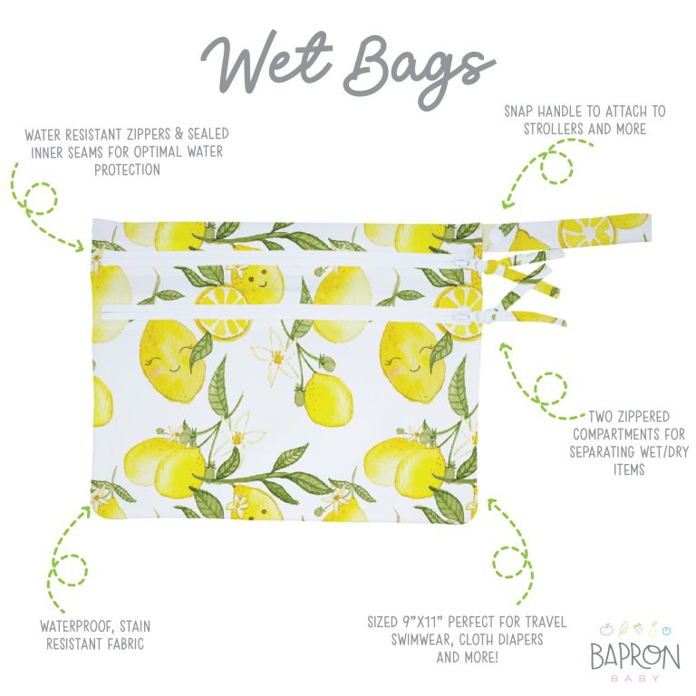 BAPRON BABY BOLSA IMPERMEABLE LIMÓN FRESCO