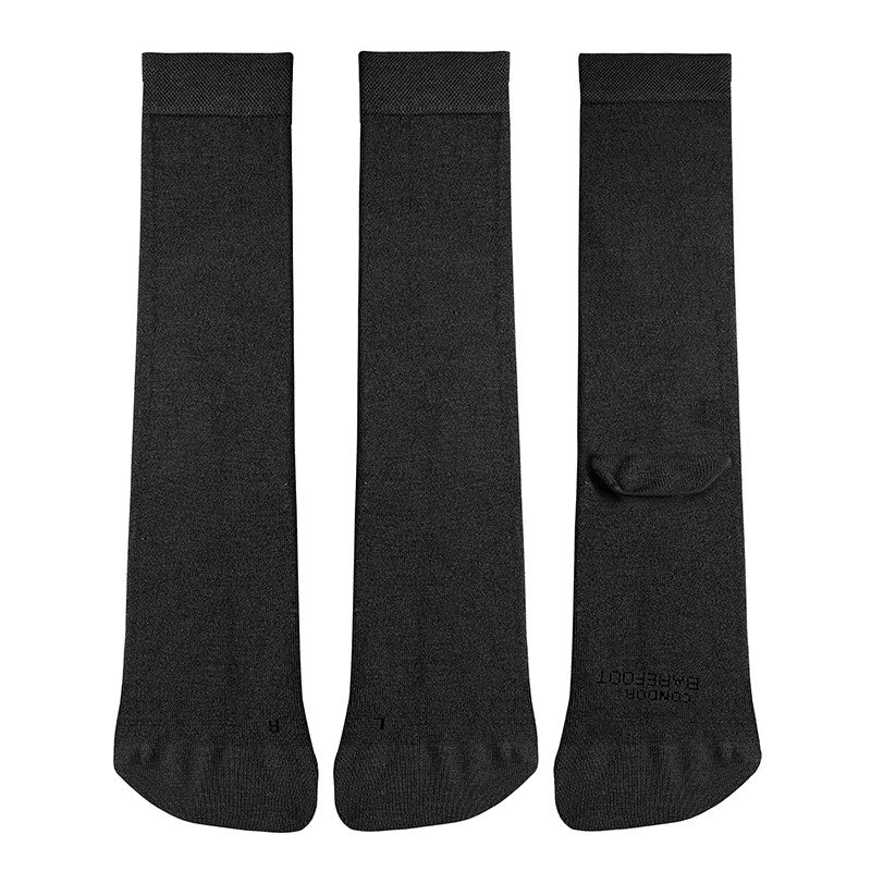 CÓNDOR CALCETINES BAREFOOT ADULTO LISOS NEGRO (36-39)