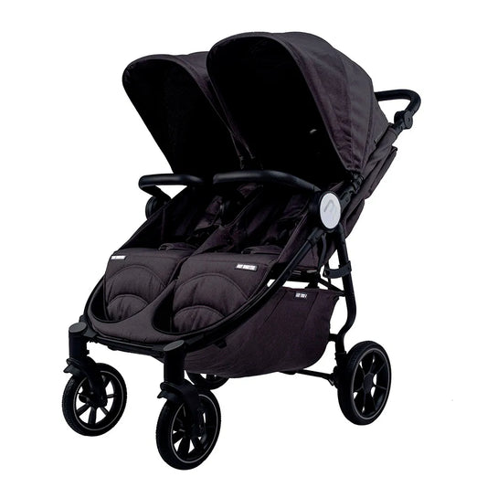 CARRITO DE PASEO GEMELAR BABY MONSTERS EASY TWIN 4 CHASIS NEGRO