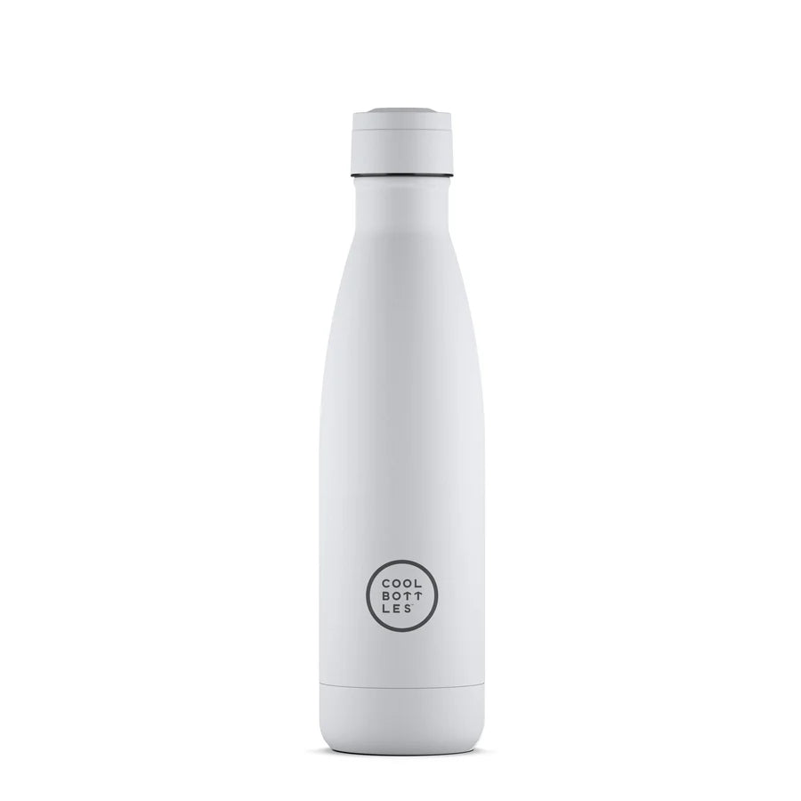 COOL BOTTLES BOTELLA DE ACERO INOXIDABLE 500 ML MONO WHITE