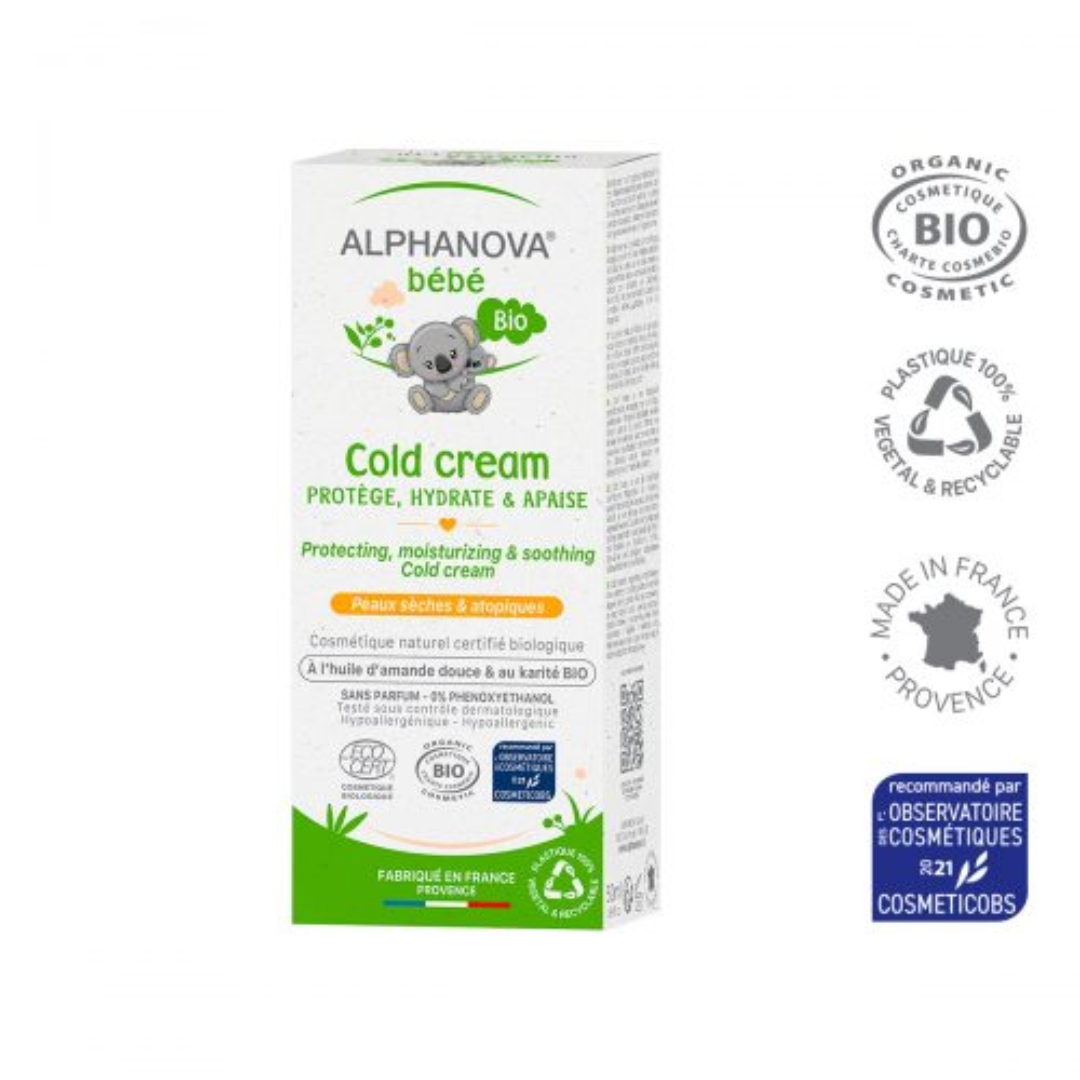 ALPHANOVA COLD CREAM 50ML- CREMA CALMANTE BEBÉ