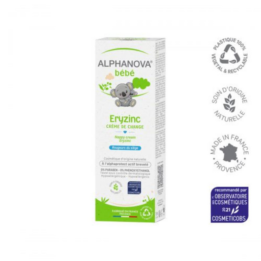 ALPHANOVA BEBÉ CREMA DE PAÑAL ERYZINC