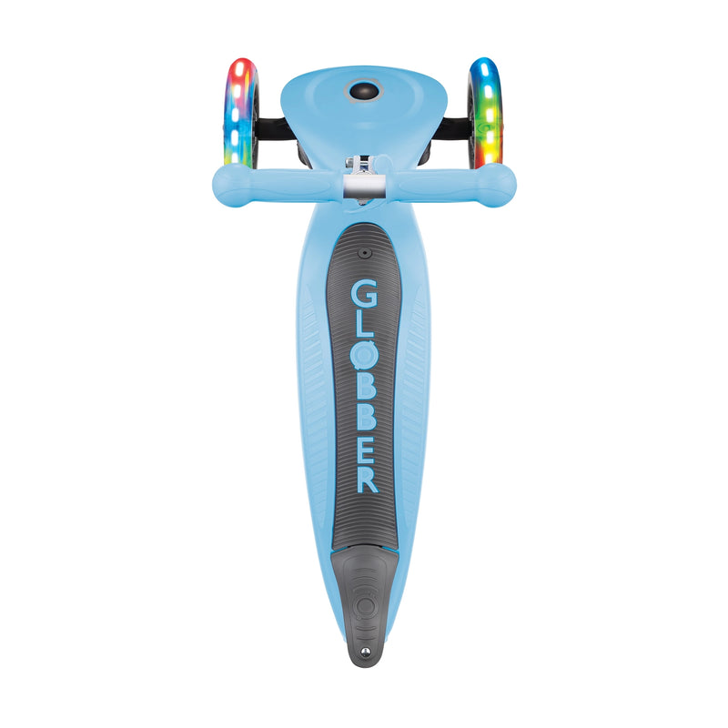 GLOBBER PATINETE GO UP PLEGABLE PLUS LUCES AZUL PASTEL