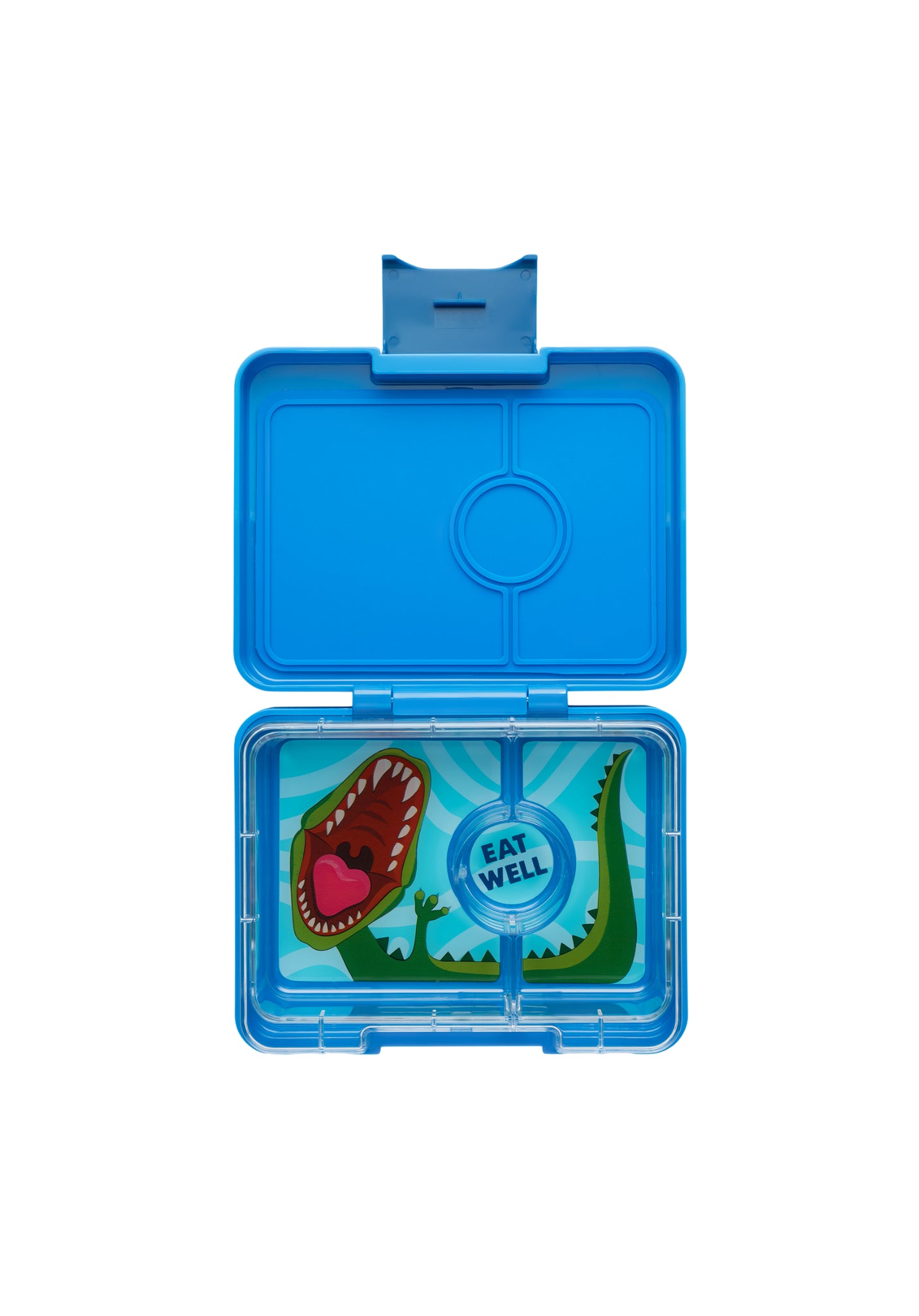 YUMBOX MINI SNACK 3 COMPARTIMENTOS SURF BLUE / DINO TRAY