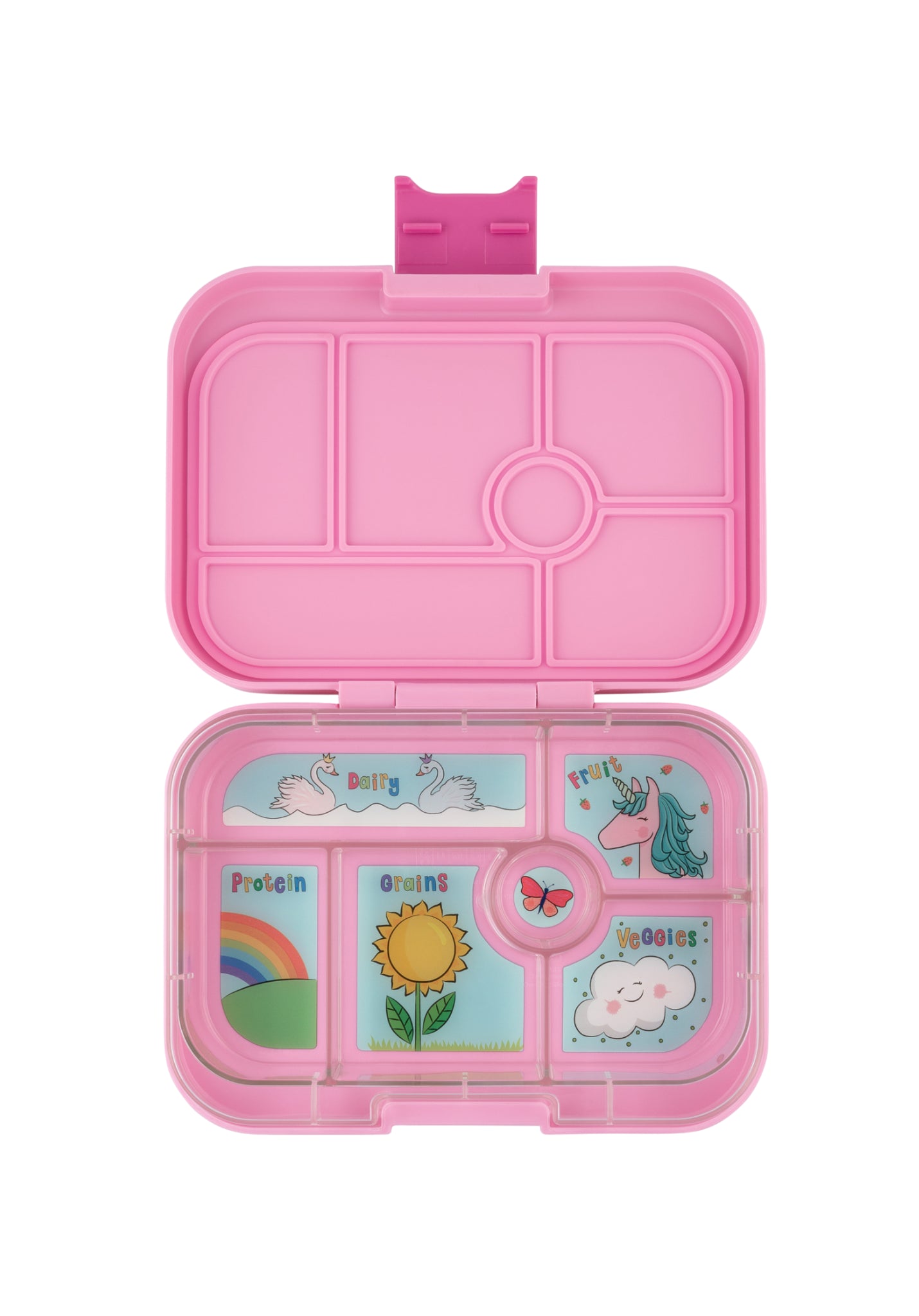 YUMBOX BENTO ORIGINAL 6 COMPARTIMENTOS POWER PINK / UNICORN TRAY