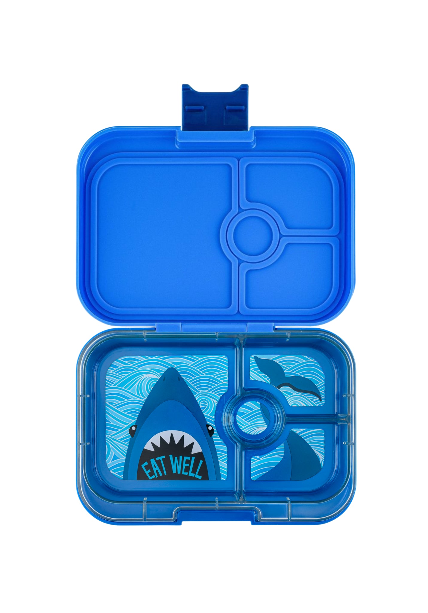YUMBOX BENTO PANINO 4 COMPARTIMENTOS SURF BLUE / SHARK TRAY