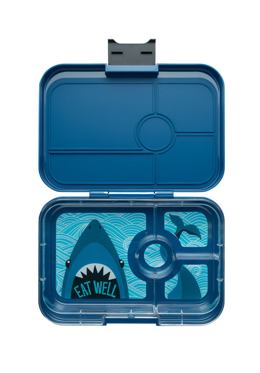 YUMBOX TAPAS XL 4 COMPARTIMENTOS MONTECARLO BLUE / SHARK TRAY
