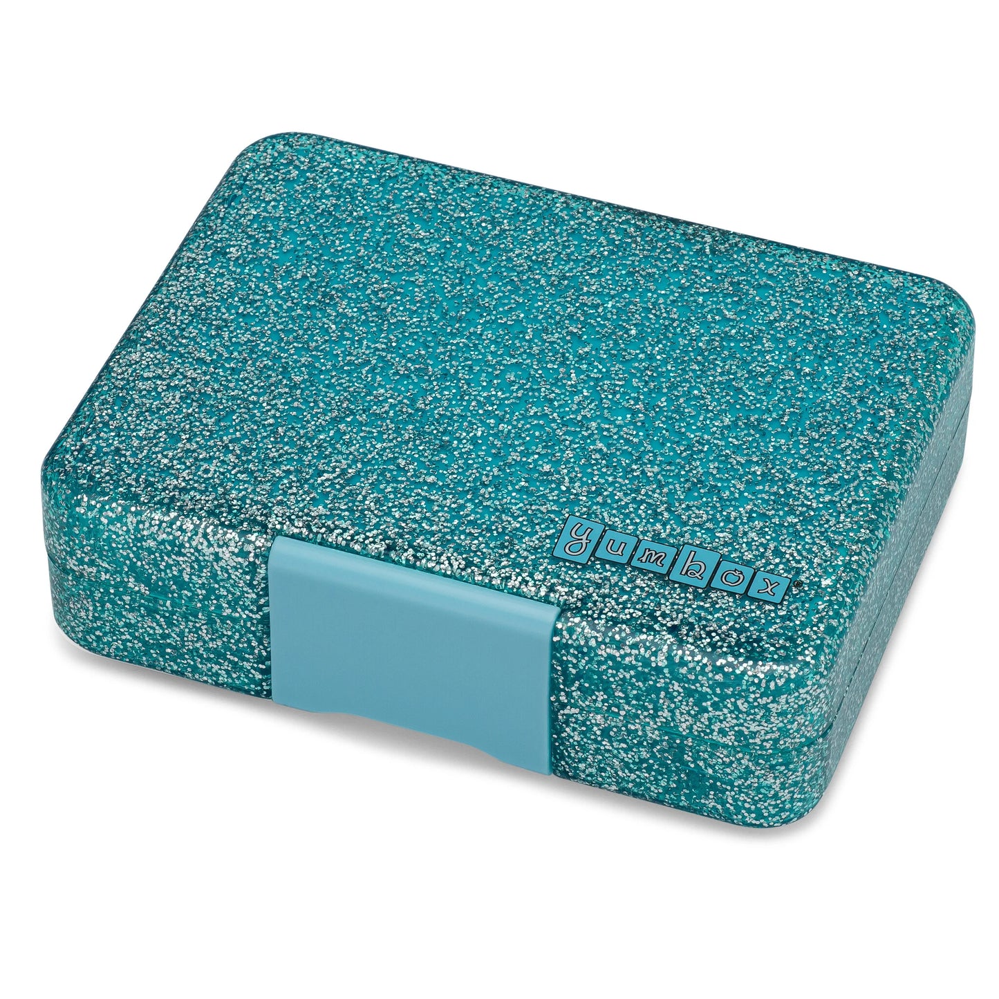 YUMBOX MINI SNACK 3 COMPARTIMENTOS TWINKLE AQUA GLITTER / AQUA TRAY