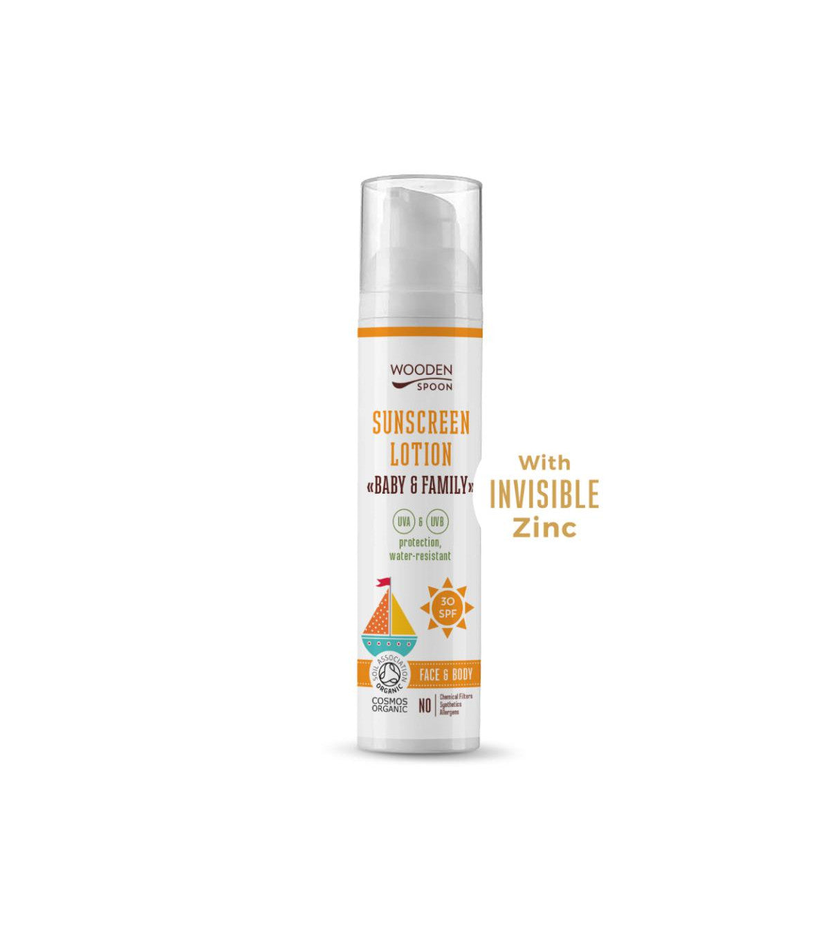 WOODEN SPOON LOCIÓN SOLAR CARA/CUERPO FPS30 BEBÉ/ADULTOS 100 ml