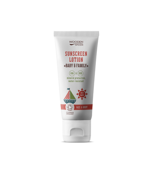 WOODEN SPOON LOCIÓN SOLAR CARA/CUERPO FPS50 BEBÉ/ADULTOS 100 ml