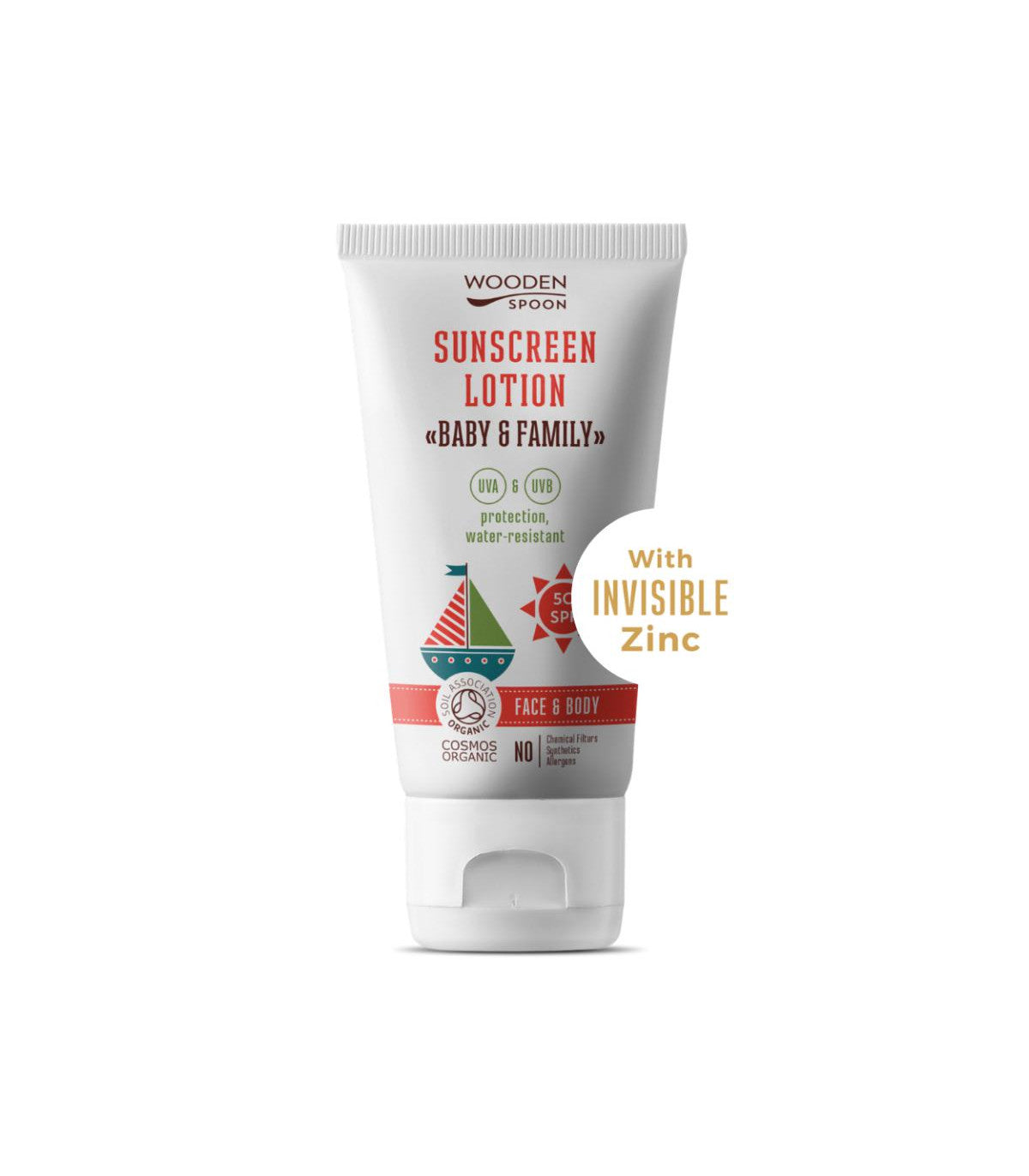 WOODEN SPOON LOCIÓN SOLAR CARA/CUERPO FPS50 BEBÉ/ADULTOS 150 ml